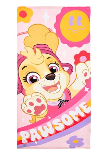PAW PATROL Toalla de playa grande | pequeños regalos para niñas | toalla de baño | toalla | vacaciones | 70 x 140 cm | toallas de baño | toalla de baño | ideas de regalo | Skye