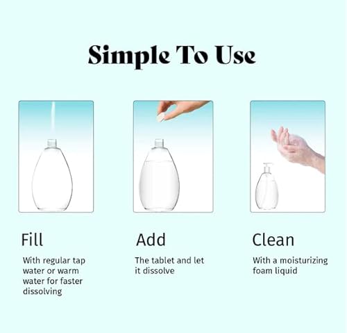 Skadu Hand Soap Tablets Refills | Pack Of 8 | Each Eco-Friendly All-Natural Tablet Makes 8 Fl Oz/250 Ml Foaming Hand Soap Tablets - Vanilla & Coconut Scented #TOP1