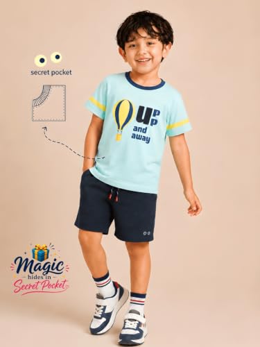 Image of Pilolo Kids Soft Cotton Lycra Pocket T-Shirt for Boy's
