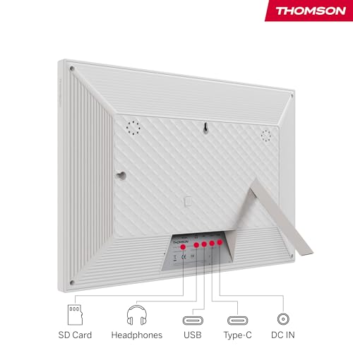 THOMSON Cadre Photo Numérique 15 FHDÉcran tactilePartage instantané de photosRotation autoWiFiJusquà 256GbBlancIPS F15W - vue 6