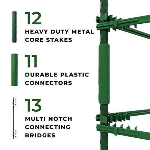 K-Brands Tomato Cage – Premium Tomato Plant Stakes Support Cages Trellis for Garden and Pots (Upto 68 Inches Tall)