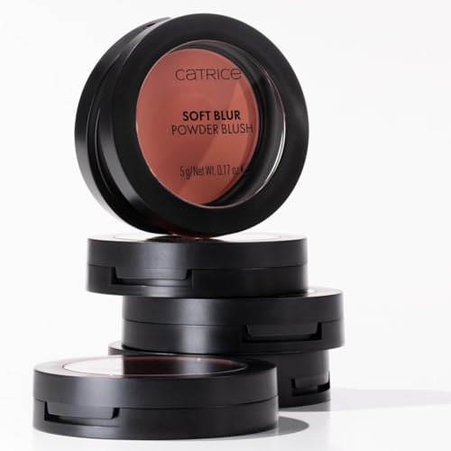 Image of Catrice Soft Blur Powder Blush, Matte Finish, Vegan (020 | Coral Cloud) | Lightweight Buildable Natural Color, Easily Blendable, Cruelty Free, Fragrance Free, Paraben Free, 0.17 oz