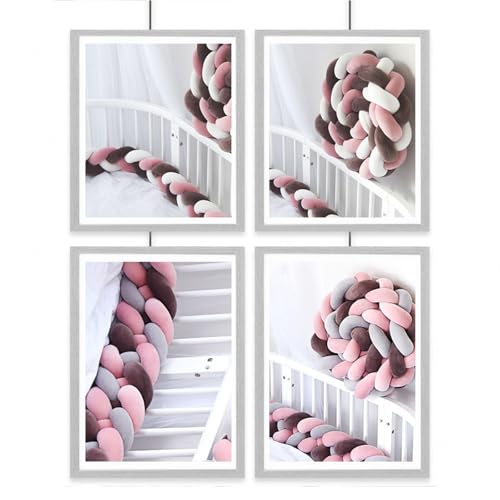 Trenza cuna protector de 300cm y 400cm chichonera para bebé 4