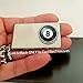 Billiard 8 Eight Ball Money clip, Silver Steel Metal Wallet, Credit Card Holder Gift for Men Handmade by Eastwest Treasures
