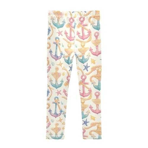 KLL Anchors and Ropes Toddler Baby Girl Legging Stretch High Waisted Athleisure Pants Running2