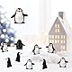 25stk Mini Harz Pinguin, Winzige Pinguine aus Kunstharz Süße Miniatur Pinguine Kleine Tierfiguren für Winter Weihnachts Feengarten Mikrolandschafts und Puppenhaus Dekoration