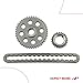A-Premium 3PCS Engine Timing Chain Kit W/Sprocket Compatible with Jeep & Dodge - Grand Cherokee, Ram 1500 2500 3500 4000, Durango, Dakota, Ramcharger, W150, B1500, B3500, D350-8,6Cyl 3.9L 5.2L 5.9L