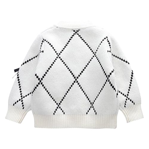 Toddler Girls Cardigan Sweater Button Knit Sweater Kids Bowknot Size 2-7T3