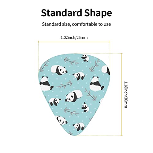 Médiators de guitare 12-Pack Cartoon Panda Bear médiators pour guitare électrique guitare acoustique diverses guitares - Les Beatles, Paul McCartney, John Lennon, RIngo Starr, George Harrison Médiators de guitare 12-Pack Cartoon Panda Bear médiators pour guitare électrique guitare acoustique diverses guitares – Image 4
