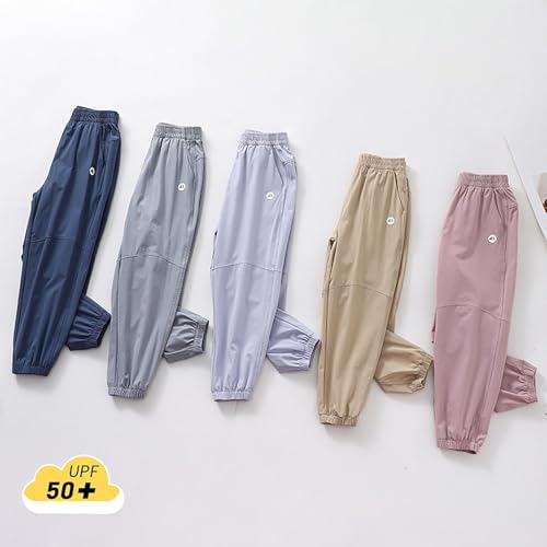Boys Active Stretch Pants for Daily Outdoor Sports Lightweight Quick-Dry Trousers Comfortable Elastic Waist2