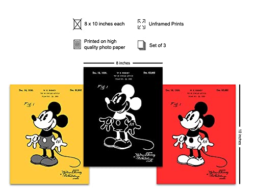 Patent Print - Mouse Home Decor - Original 8X10 Unframed Vintage Wall Art - Unique Gift For World Fans - Decoration, Poster, Wall Decor For Boy, Girl Or Kids Room #TOP1