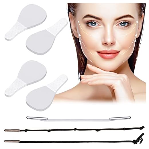 86 Pieces Face Lifting Tapes with Lifting Rope Sets