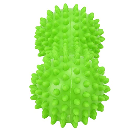 Chrees Bola de Masaje Bola de Masaje con Puntas de Fascia Rodillo Muscular para Aliviar el Dolor Músculos Tensos Circulación Sanguínea con Púas Fuertes Plástico de PVC para M (Verde)