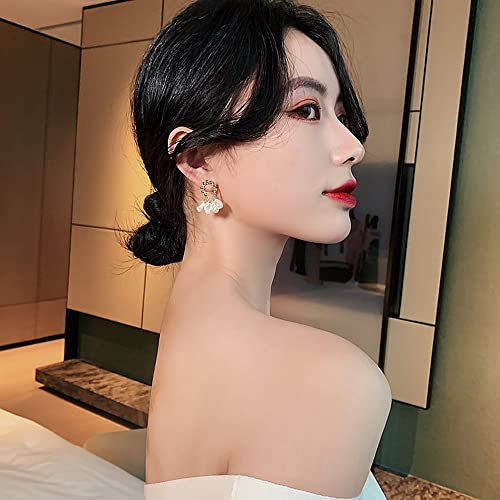 Sither Pearls Tassel Earrings for Women Dangling Pearls Earrings Boho Dainty Earrings Gold Jewelry for Prom Wedding Party Halloween Christmas Gift3