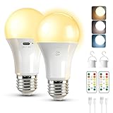Liuyife 2600mAh Ampoule Rechargeable avec Telecommande, 7W 3 Couleur Dimmable & Fonction d...