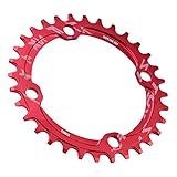 Alto rendimiento: este plato de bicicleta adopta un diseño de dientes estándar, lo que garantiza la máxima retención de la cadena, aumenta la vida útil del desgaste y reduce la fricción y el ruido.