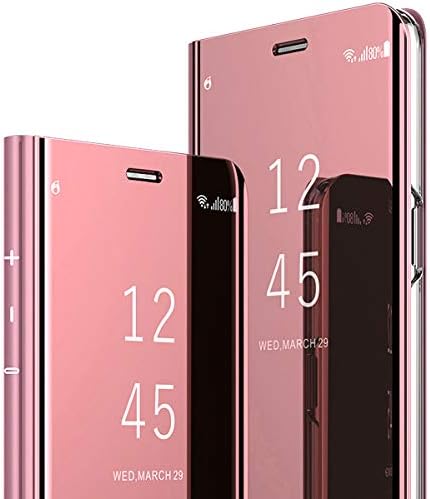 wonfurd Samsung Galaxy A7 2017 Clear View case,PC Hard Shell Shock-Absorption Anti-Scratch Case, Mirror Makeup Case for Samsung Galaxy A7 2017 (4)