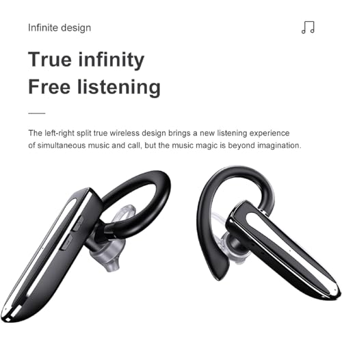 Truck-Driver-Bluetooth-Headset-for-Cell-Phones-Wireless-Earbuds-with-Earhooks-IPX7-Waterproof-Dual-Microphone-Earpiece-in-Ear-Hands-Free-Single-Headphone-Charging-Case-for-Driving-Business-Android-iOS