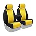 Coverking Custom Fit Front 50/50 Bucket Seat Cover for Select Buick Terraza Models - Neoprene (Yellow with Black Sides)