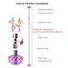 AW 10.8 FT 45mm Dance Pole Kit Static Spinning Strip Pole with Extensions for Home Gym Party Club Exercise Fitness Colorful, Max Load 1102 Lbs