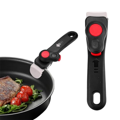NJCXOLA Mango de sartén extraíble, mango desmontable extraíble para utensilios de cocina de repuesto antiquemaduras, para todos los utensilios de cocina