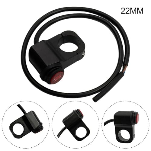 Botón basculante universal de 12V para moto interruptor manillar quad 3