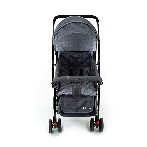 Carrinho de Bebê Happy - Cinza