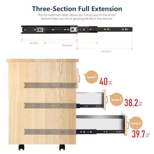 Ravinte Drawer Slides 16 Inch 1 Pairs (2 pcs) Full Extension Glides by Ravinte - Used condition - Image 4