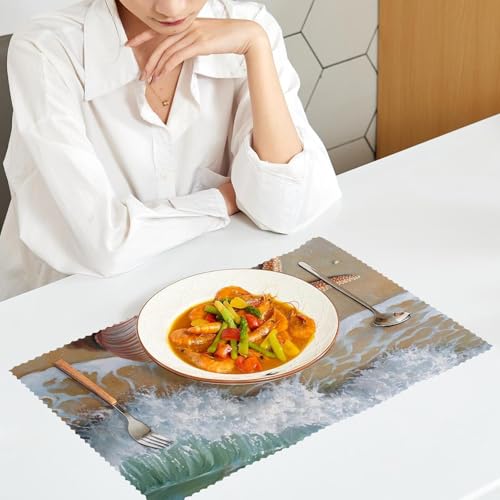 Set de table style bord de mer pour repas en terrasse et décoration de table d'été