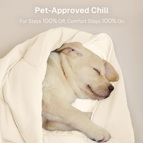 Cooling Blankets for Hot Sleepers - Summer Blanket Thin Lightweight Breathable Soft Double Side with Bag for Travel, Cooling Comforter for Couch Sofa, Keep Cool for Night Sweats (Beige 50x60