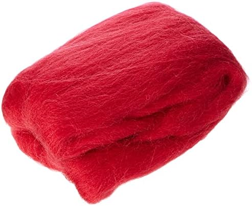 Clover 7920 Natural Wool Roving, Off White, 20gms