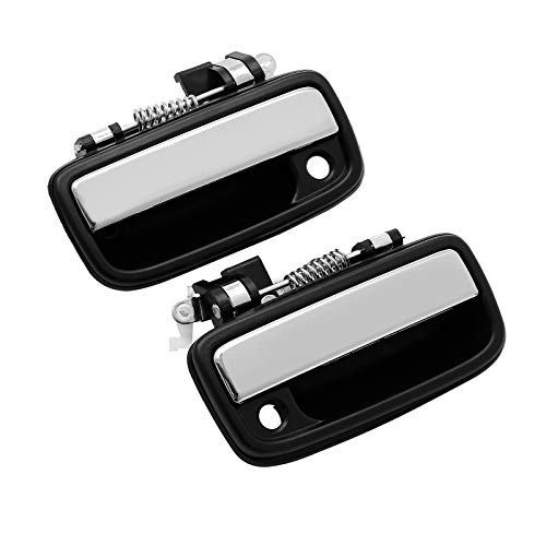 Gledewen Exterior Door Handle Front Left & Right Pair with Key Hole | Replacement for 1995-2004 Toyota Tacoma 2004-2012 Toyota Hilux | Replaces# 6922035030 6921035030 769MX 768MX