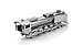 Metal Earth Steam Locomotive 3D Metal Model Kit Fascinations