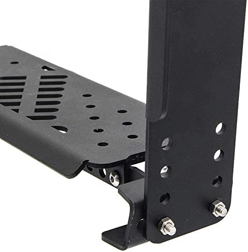 ADTOPI JL Dead Pedal, Gladiator Dead Pedal Left Side Foot Rest Kick Panel Compatible with Jeep Wrangler JL/Gladiator JT 2018 2019 2020 2021 2022 2023(NOT for 4xe Model) (Adjustable, Matte Black)