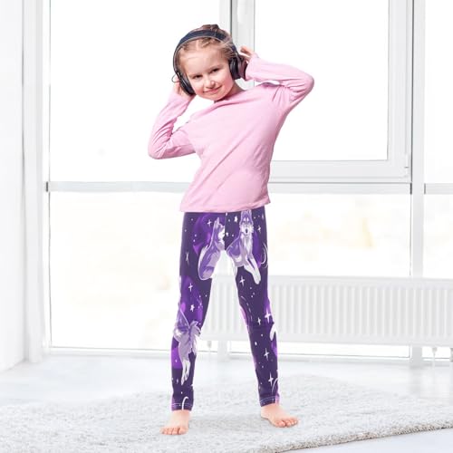 Toddler Girls Leggings Printed Yoga Pants Leggings Starry Sky Wolf for Kids4