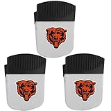 Siskyou Sports NFL Chicago Bears Chip Clip Magnets, 3pk One Size, White
