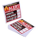 Autocollants de sécurité incendie : en cas d’urgence, il est crucial d’informer les secours du nombre de personnes et d’animaux domestiques ayant besoin d’être secourus. autocollant d’urgence pour animaux domestiques