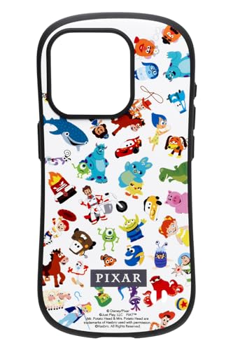 iFace First Class ディズニー/ピクサーキャラクター iPhone 15 Pro ケース (ピクサー総柄/ホワイト)【アイフェイス アイフォン15プロ 用 iphone15pro 用 カバー 耐衝撃 キャラクター ストラップホール】