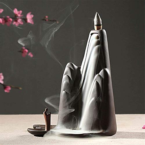 Sculpture de jardin avec porte-encens cascade pour terrasse zen - 3