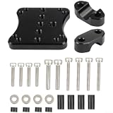 EaseSunny Supporto GPS per moto, staffa da manubrio da 12 mm, custodia impermeabile, pronto per navigatore satellitare per moto, avventura e turismo