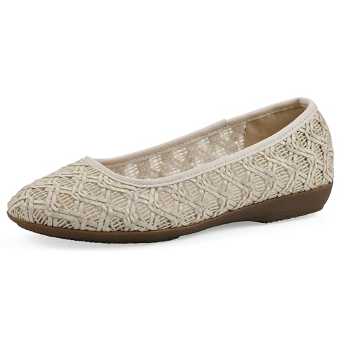 CLIFFS BY WHITE MOUNTAIN Women's Cariann Woven Ballet Flat
