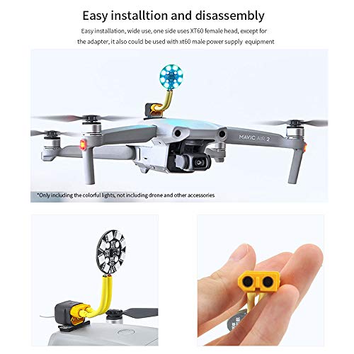 Goolrc Drone Led Colorful Light Battery External Connector Night Flight Light Compatible With Dji Mavic 2 And Mavic Air 2 #TOP5