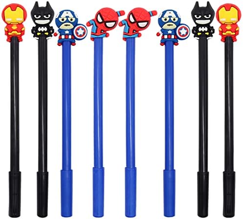 ICEBLUEOR Cute Cartoon Gel Pen Set for Kids, 8PCS Multi Color Gel Pens w/Interchangeable Pens for Kids Birthday Present School Prize Student Gift
