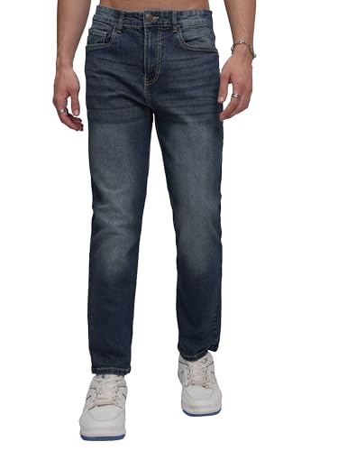 Image of Highlander Men's Straight Fit Jeans | Stretchable | Everyday Comfort & Style| Jeans for Man