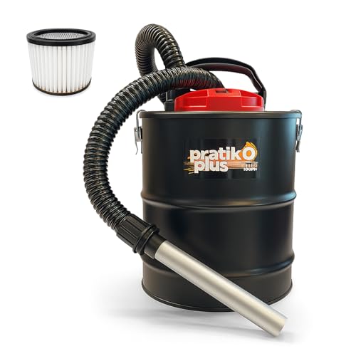 San Marco Aspiracenere elettrico Pratikò Plus da 1000 W per stufa a pellet o a legna, caminetti e barbecue