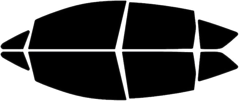 Rvinyl Window Tint Kit Compatible with Ford C-Max 2013-2018 - Black 5% - Single Ply No Bubble Film - Do it Yourself Vehicle Complete Precut Kit