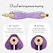 3 Pack Silicone Pencil Grips for Kids & Adults, Ergonomic Dual-Head Design for Handwriting, Drawing & Coloring, Improves Grip Control,Green/Blue/Purple