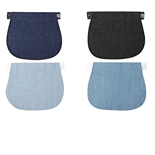 4 colores de maternidad pantalones extensor ajustable cintura extensor embarazo para mujeres Cover