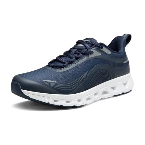 ALLSWIFIT Women's Walking Shoes Running Shoes MovePlush Comfortable Non-Slip Breathable Lightweight Jogging Athletic Workout Gym Cross Trainer Sneakers,Size 8.5,Navy,SARR010W Cover