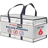 Para mudanzas/viajes sencillos 】: ¿Estás acostumbrado a usar cajas clásicas para tus movimientos? Te sorprenderá la eficacia de nuestras bolsas de almacenamiento XXL. Más cómodas de llevar gracias a sus asas laterales reforzadas, nuestras bolsas de plástico de gran tamaño totalmente impermeables son fáciles de manejar. Le ahorrará tiempo mientras evita problemas de espalda durante su futuro movimiento.